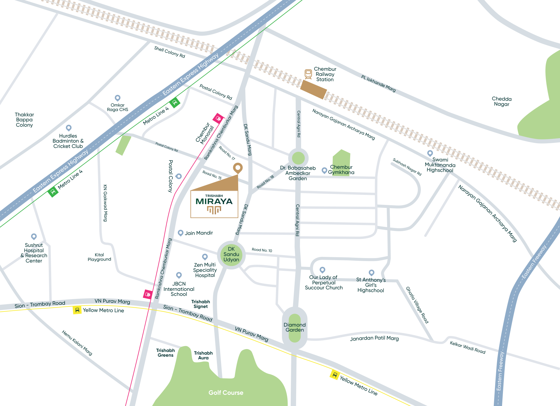 Trishabh Miraya Location Map — Chembur